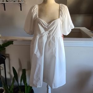 NWT Altar'd State Arula White Lace Up Back Dress Size X